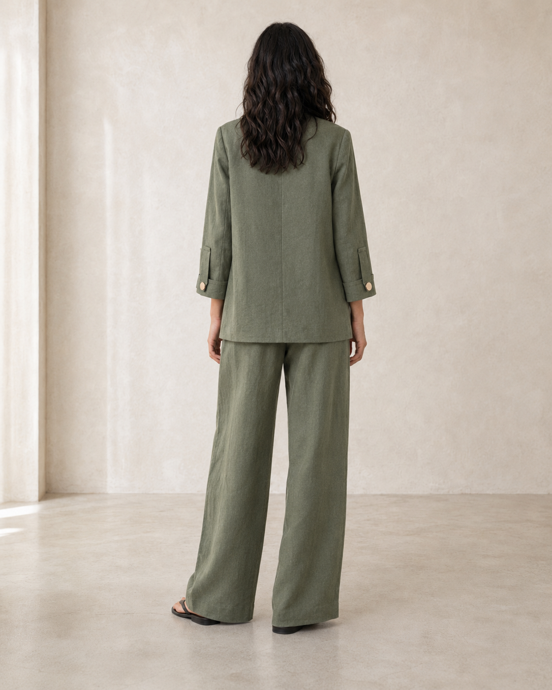 Cetara Set, Kakhi Green