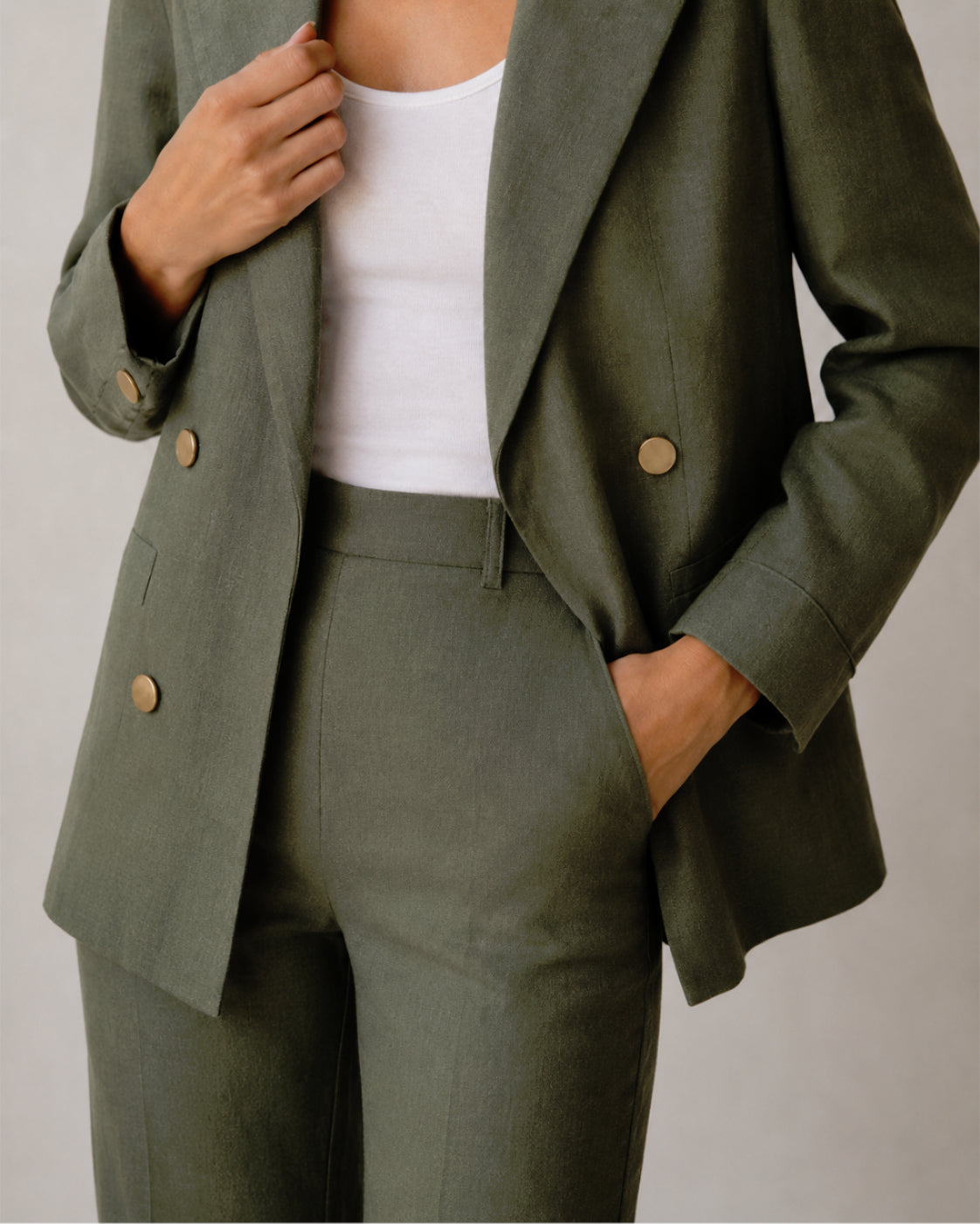 Cetara Set, Kakhi Green