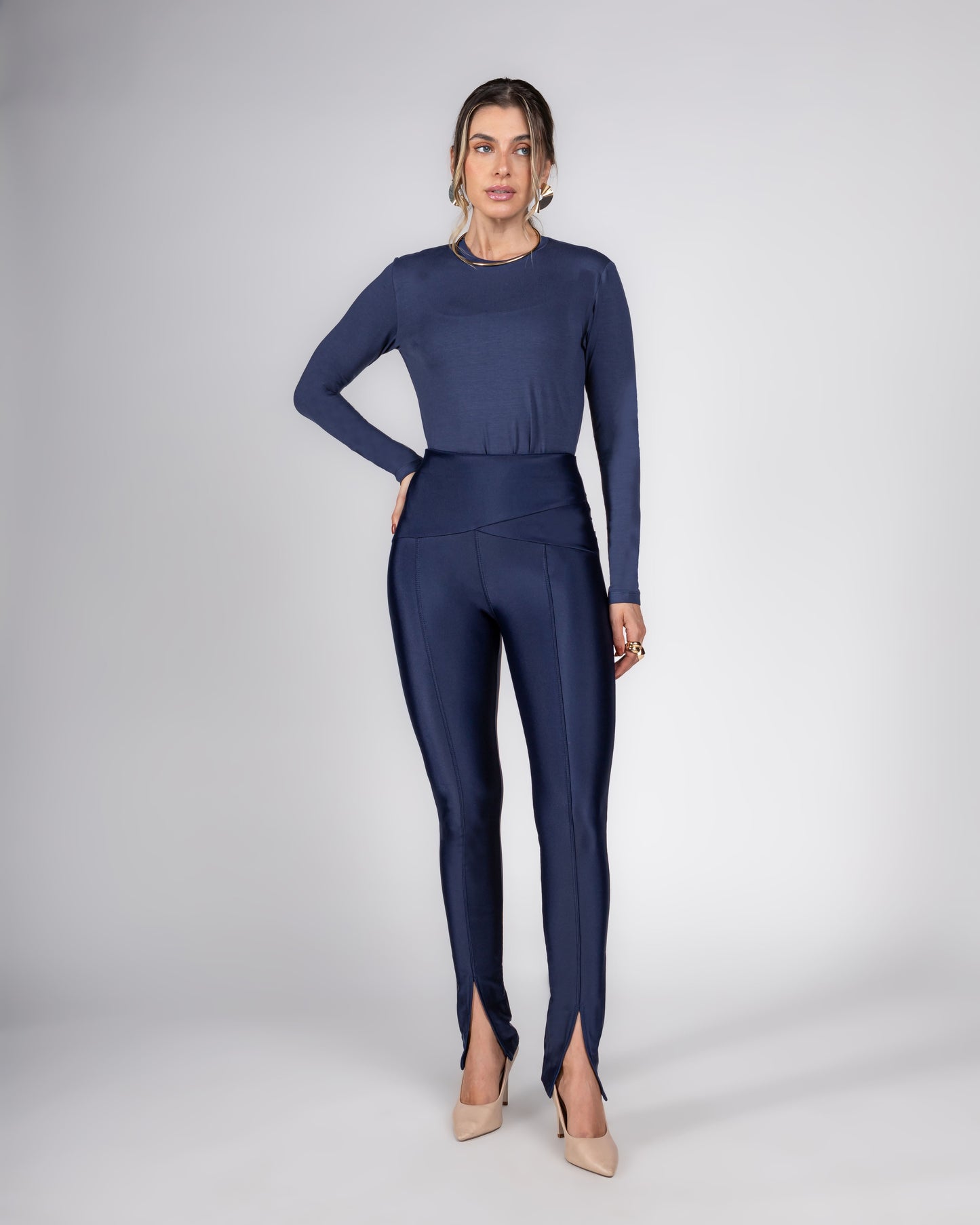Not-your-basic Leggings, Navy Blue