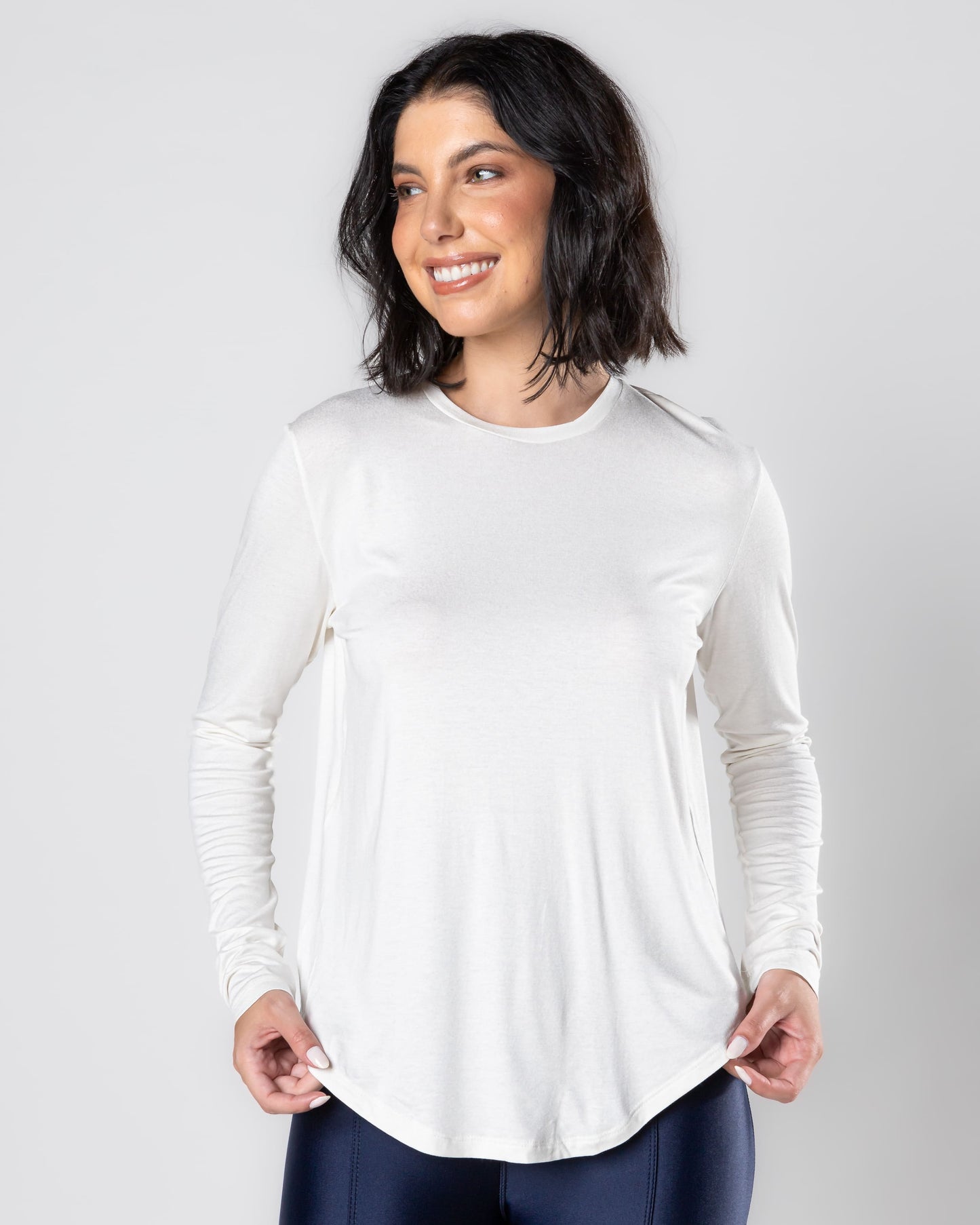 The Essential Long Sleeve, Off-white