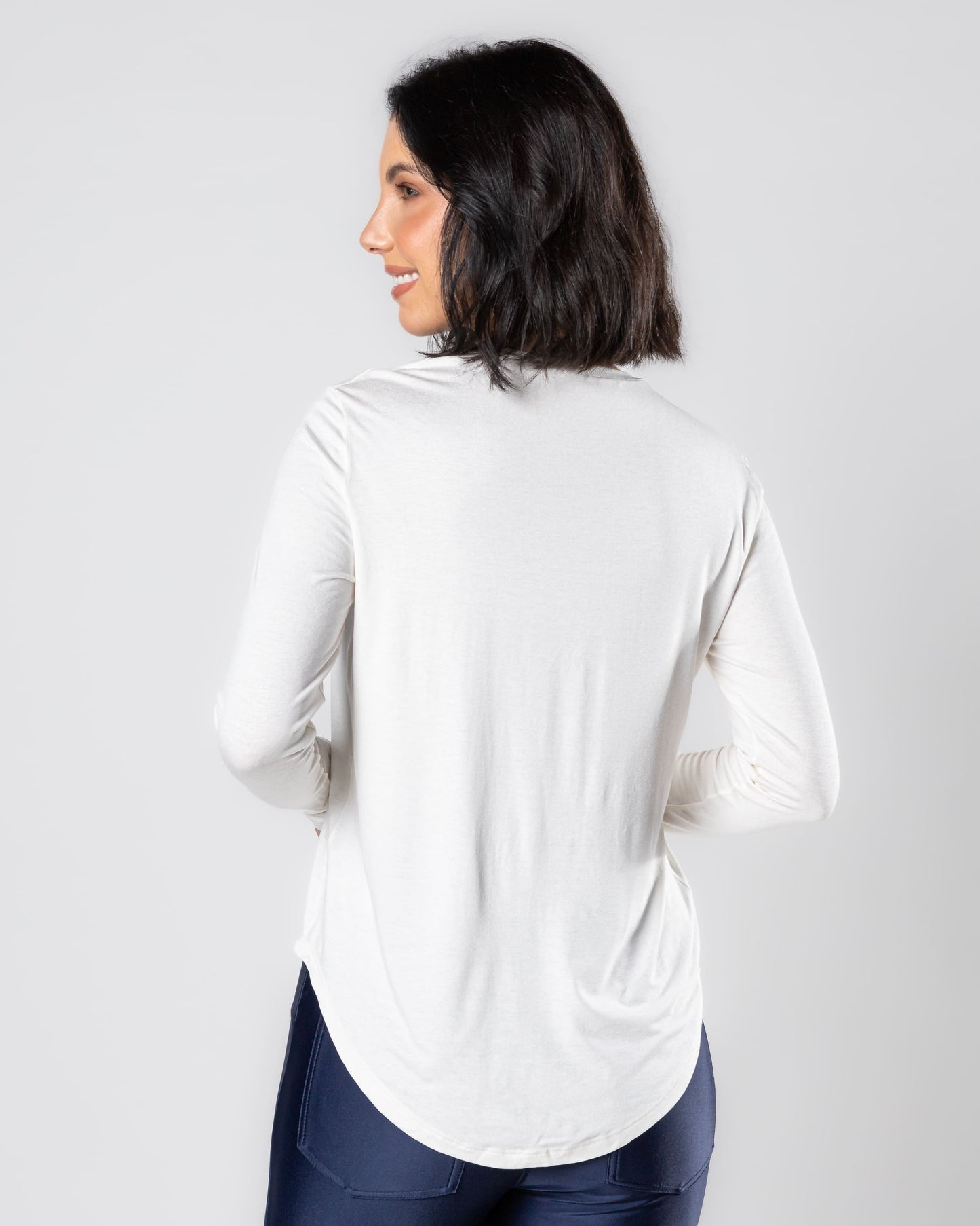 The Essential Long Sleeve, Off-white