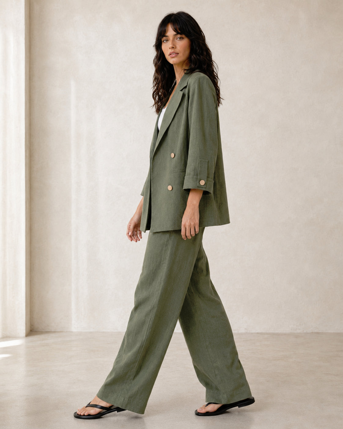 Cetara Set, Kakhi Green
