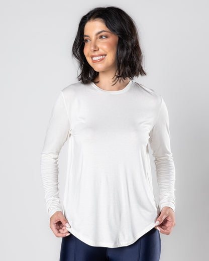 The Essential Long Sleeve, Off-white