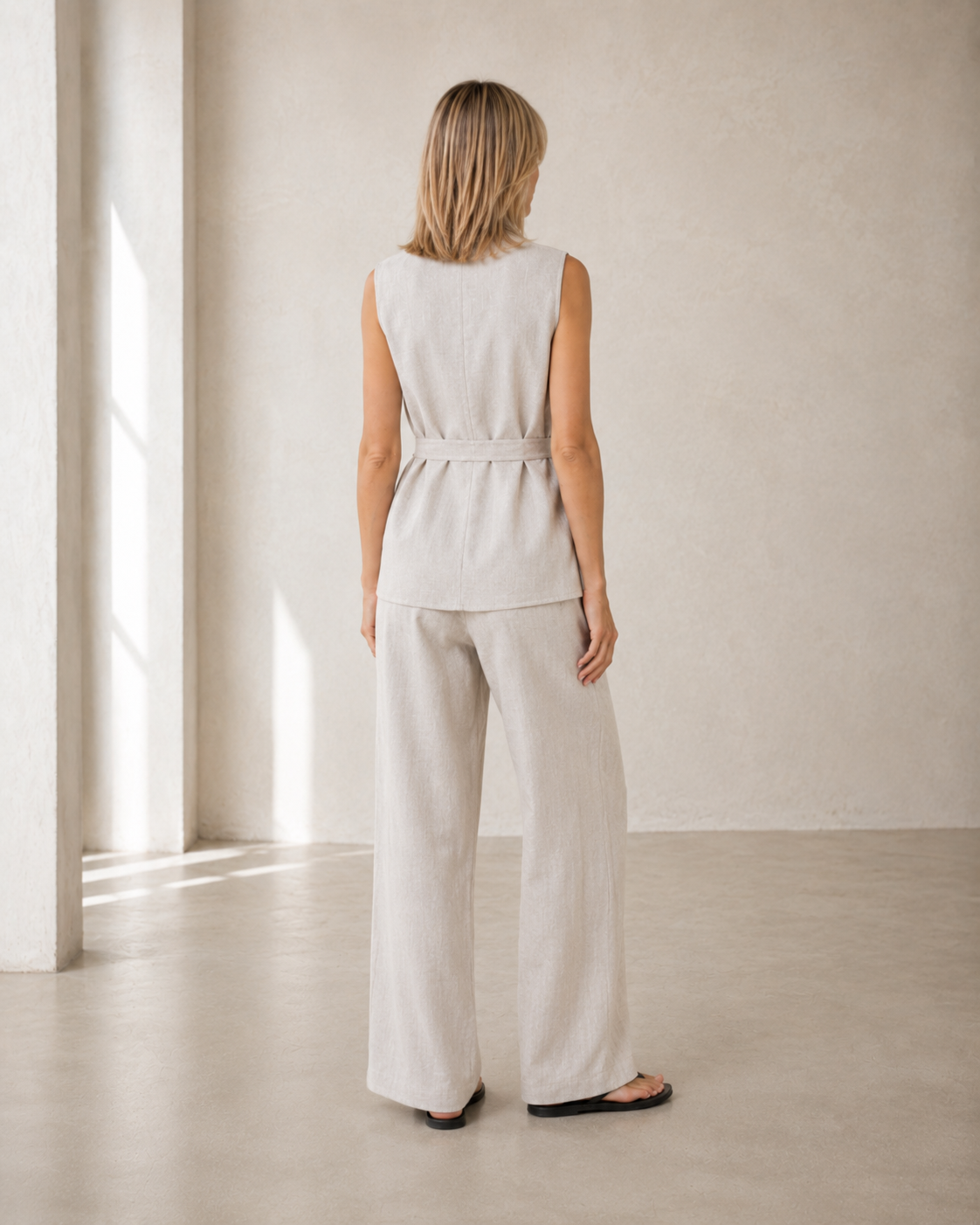 Positano Set, Natural Linen