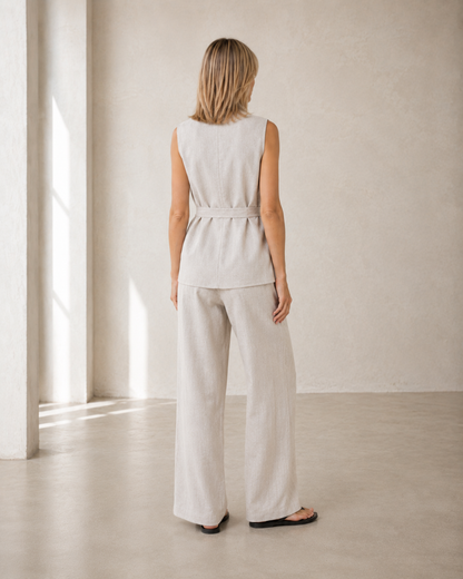 Positano Set, Natural Linen