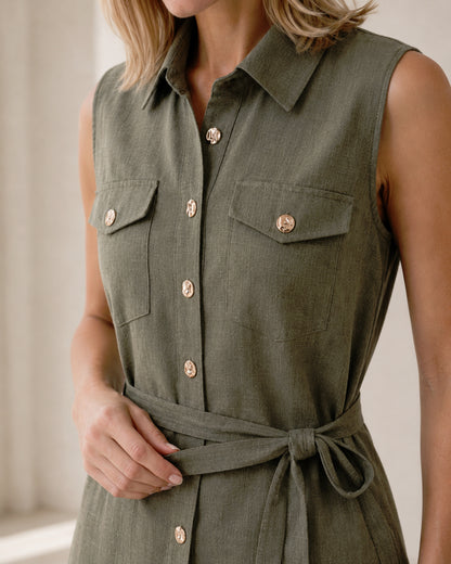 Positano Set, Khaki Green