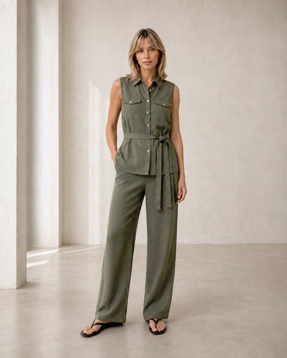 Positano Set, Khaki Green