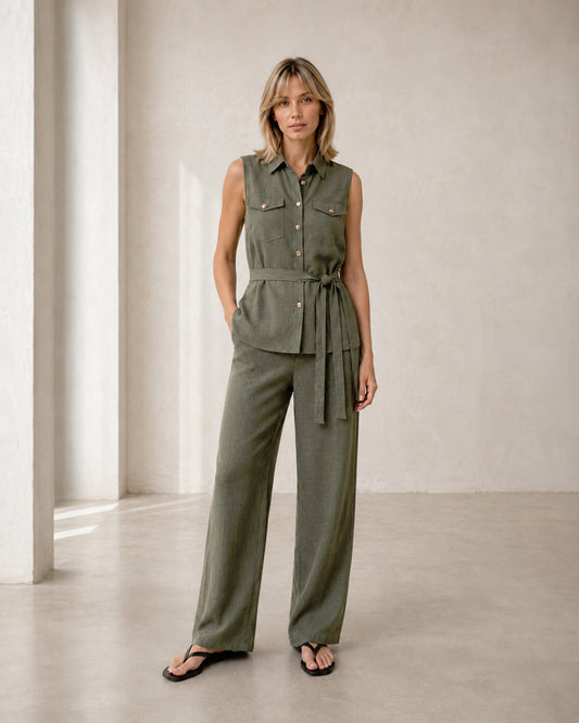 Positano Set, Khaki Green